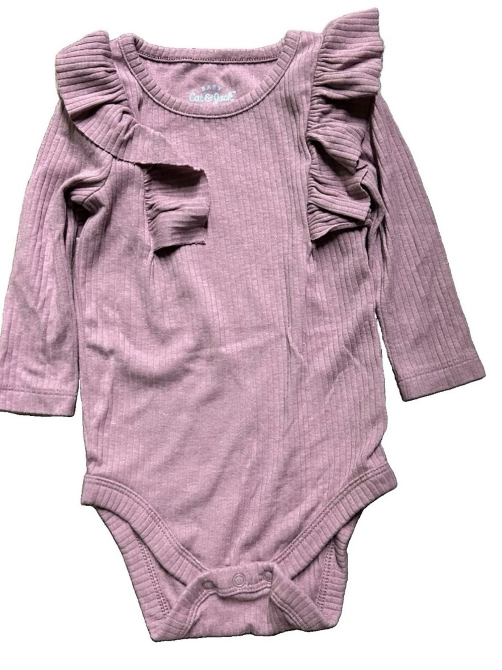 Baby Girl Long Sleeve Bodysuits Floral Polka Dots Size 3-6 Months - Picture 7 of 8
